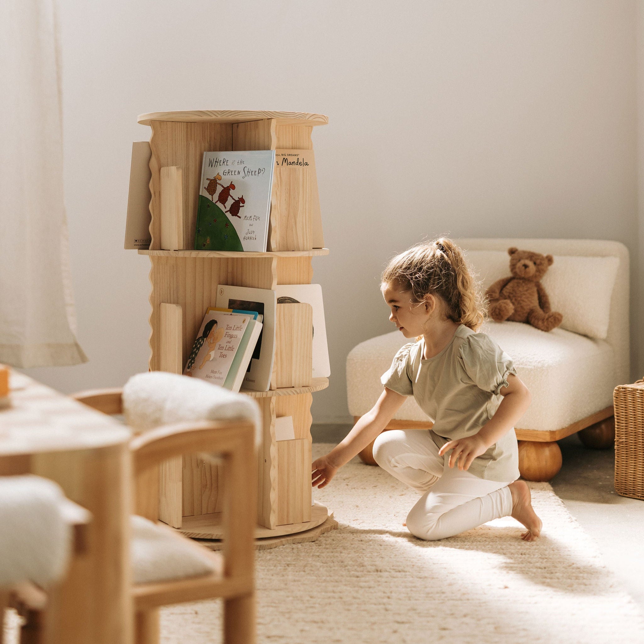 Malo Rotating Bookshelf