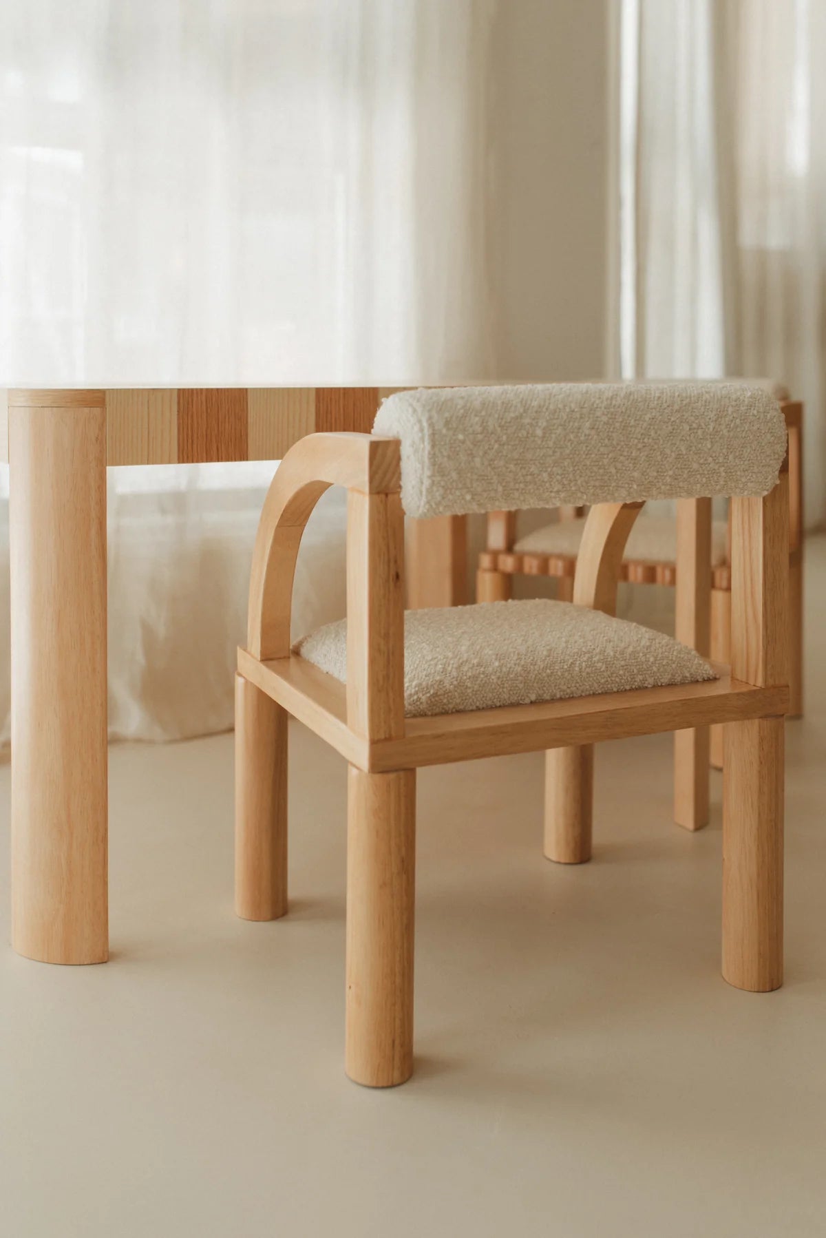Quinn Checkerboard Table + Percy Chair Set