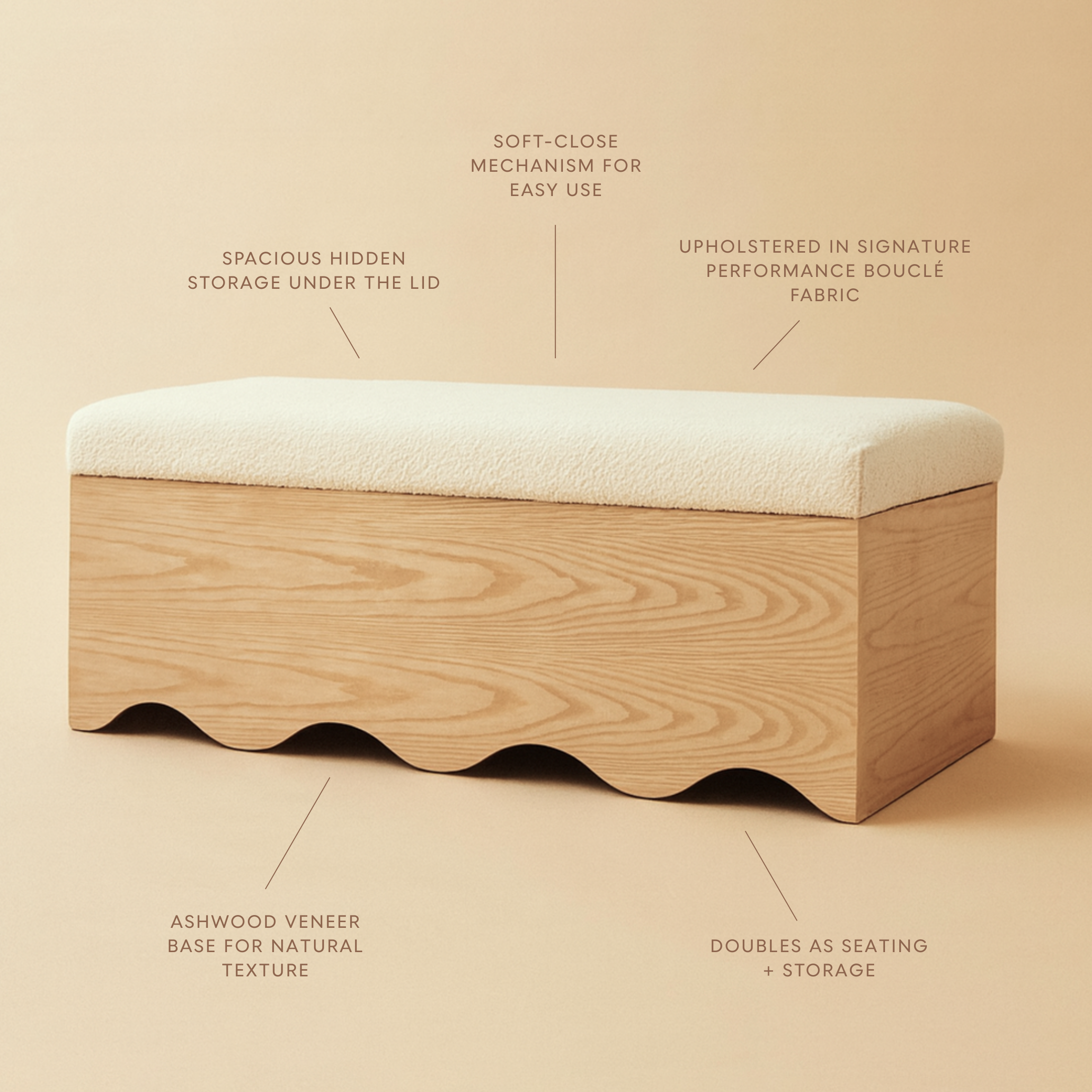 Sacha Storage Bench