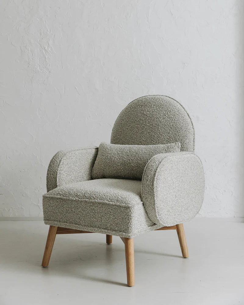 Ash Grey Cloud Rocker & Ottoman