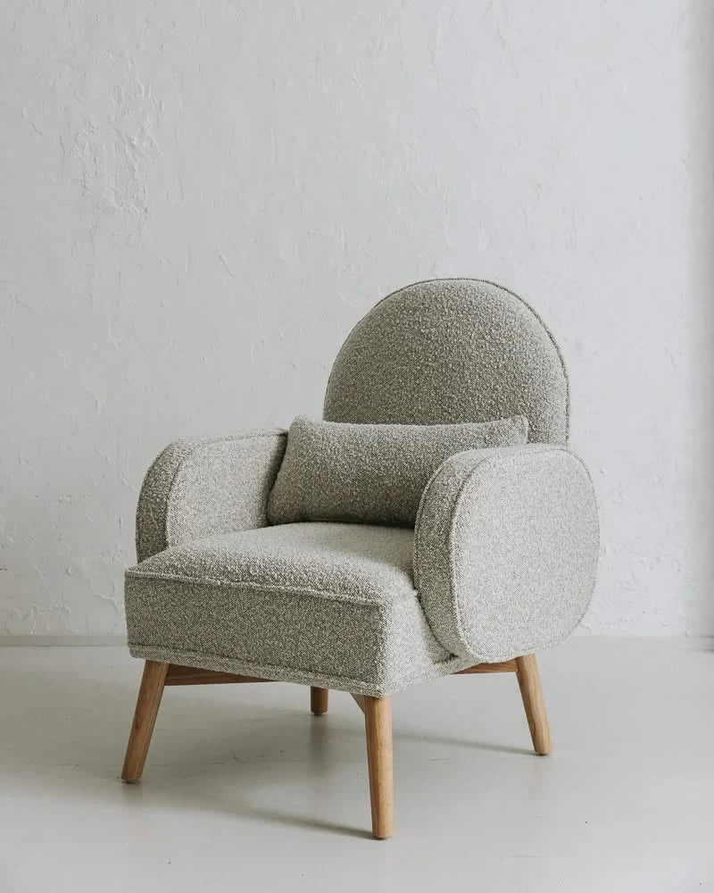 Ash Grey Cloud Rocker & Ottoman