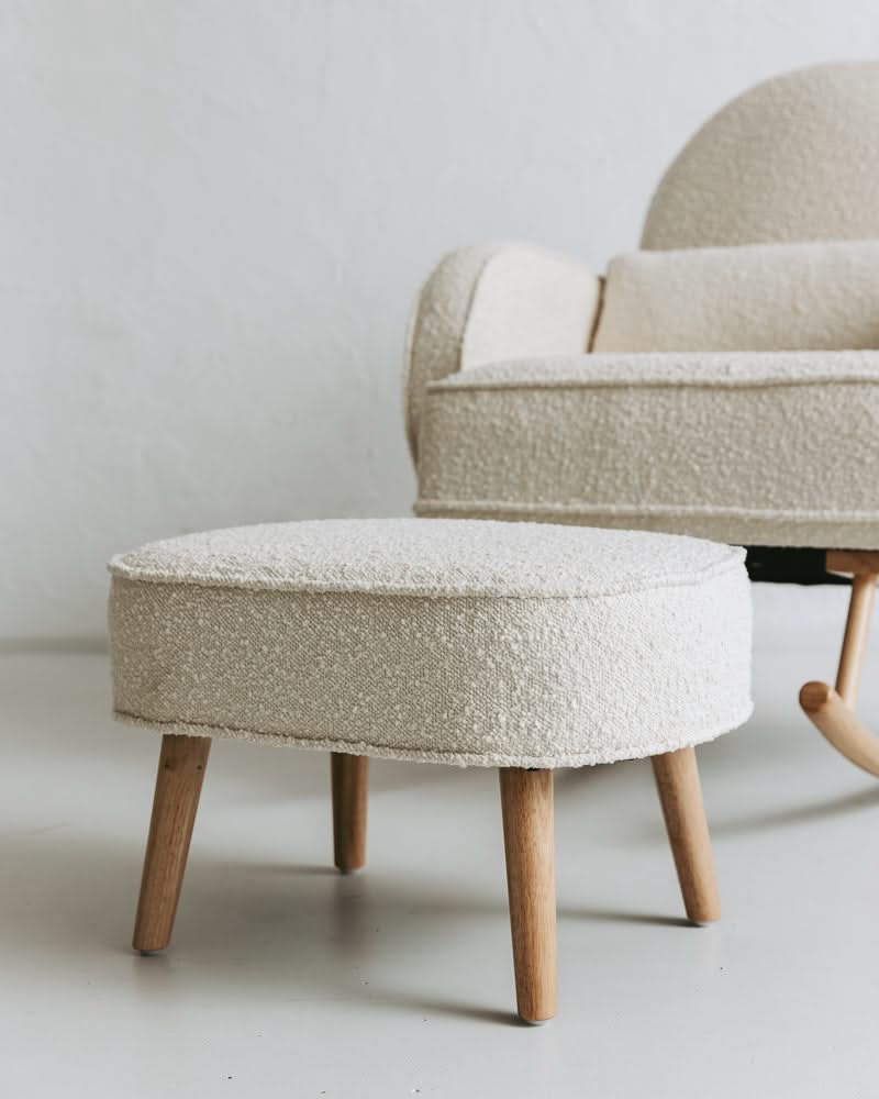 Cream Cloud Rocker & Ottoman