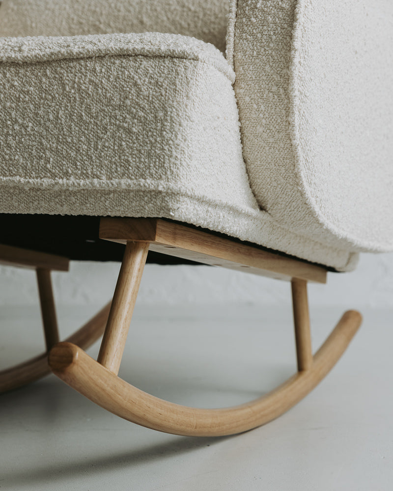 Ash Grey Cloud Rocker & Ottoman