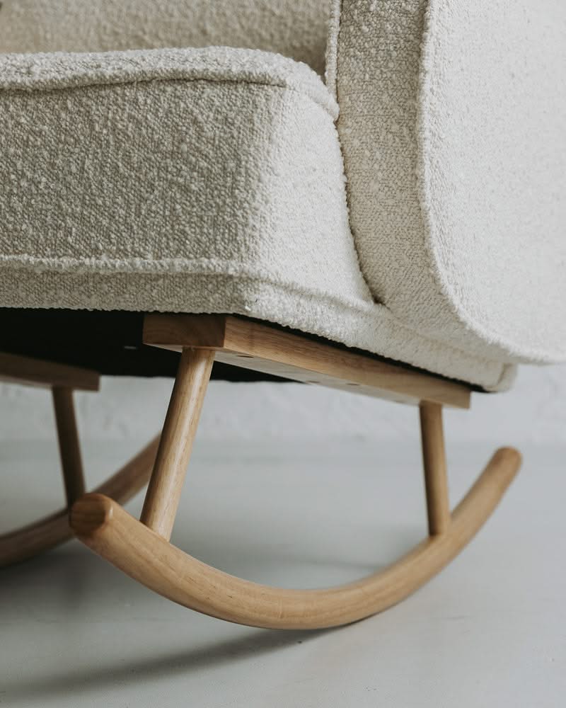 Ash Grey Cloud Rocker & Ottoman