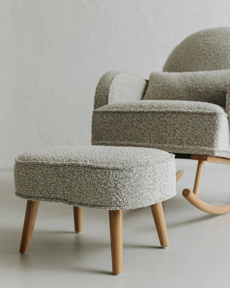 Ash Grey Cloud Rocker & Ottoman