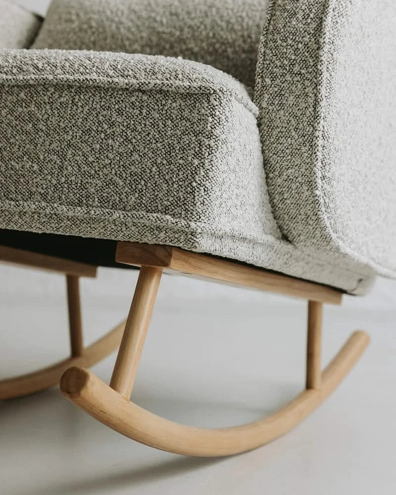 Ash Grey Cloud Rocker & Ottoman