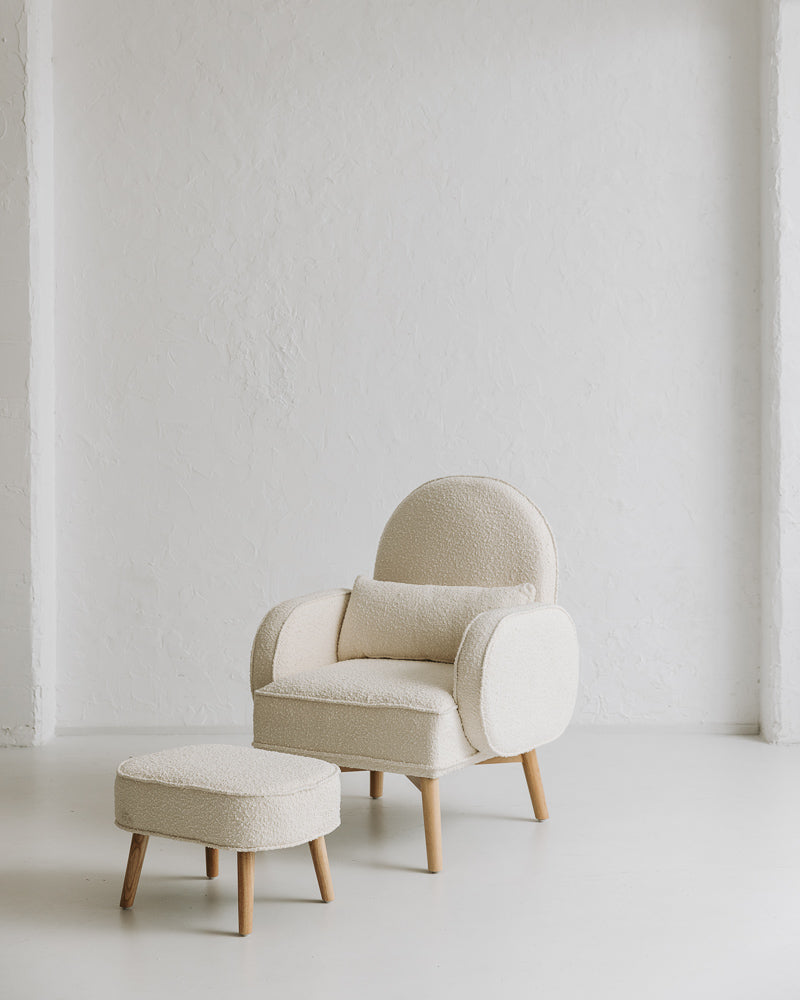 Cream Cloud Rocker & Ottoman
