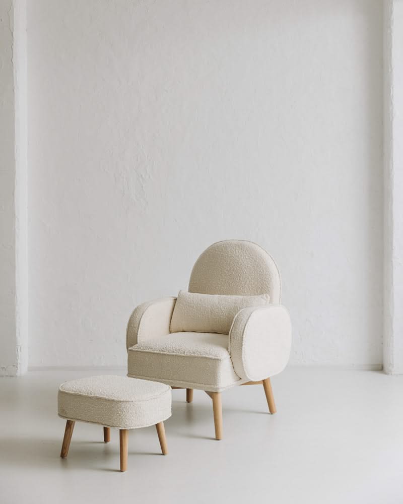Cream Cloud Rocker & Ottoman