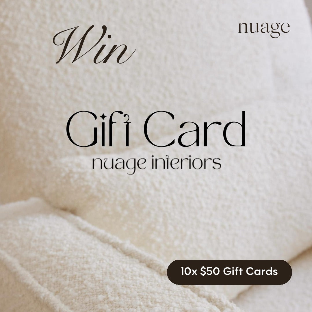 5th to 14th prizes: a $50 Nuage gift card each
