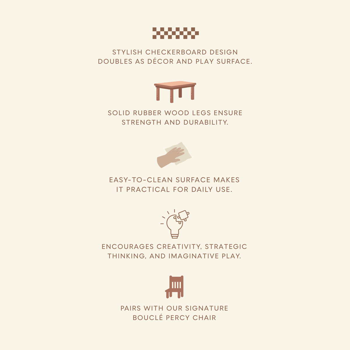 Quinn Checkerboard Table