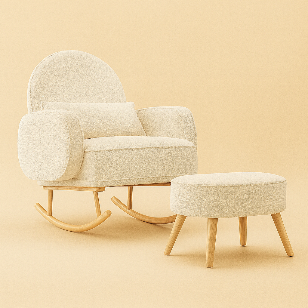 Cloud Rocker and Ottoman