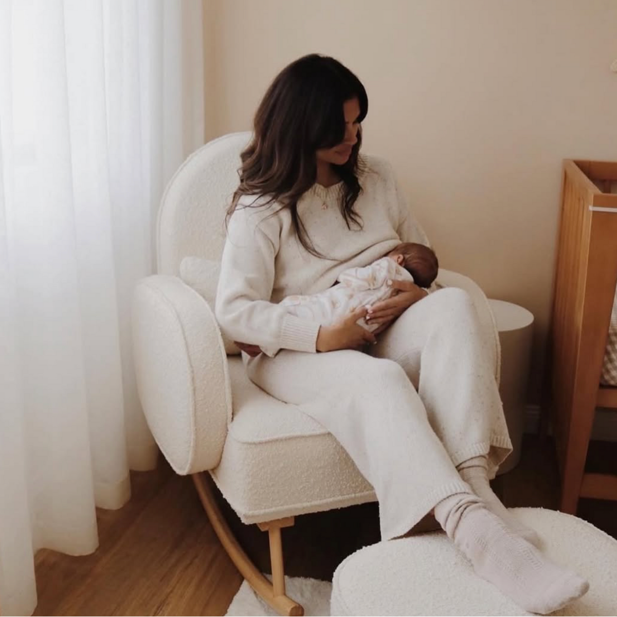 Cloud Rocker and Ottoman