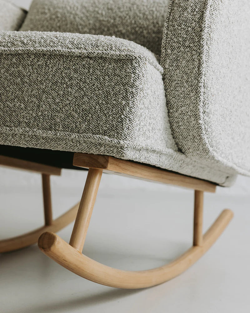 Ash Grey Cloud Rocker & Ottoman